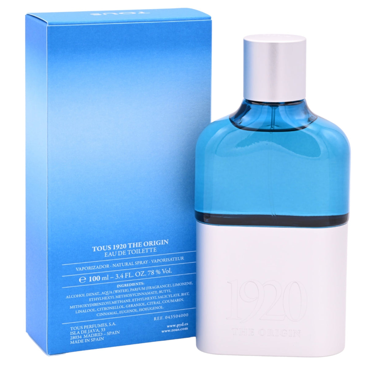 1920 The Origin by Tous cologne for men EDT 3.3 / 3.4 oz New In Box