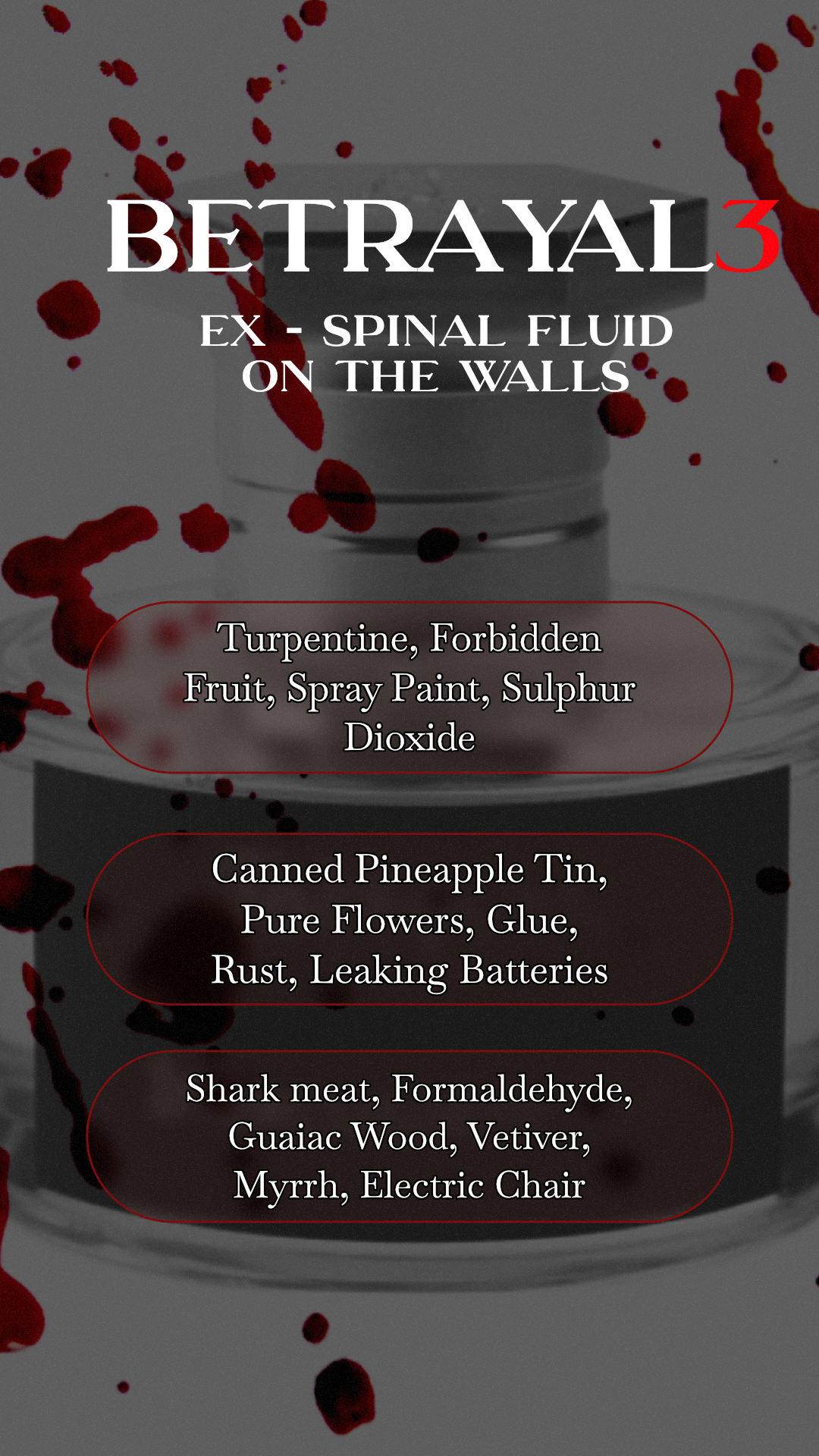 Spinal Fluid On The Walls (Betrayal Collection) - 60ml preorder