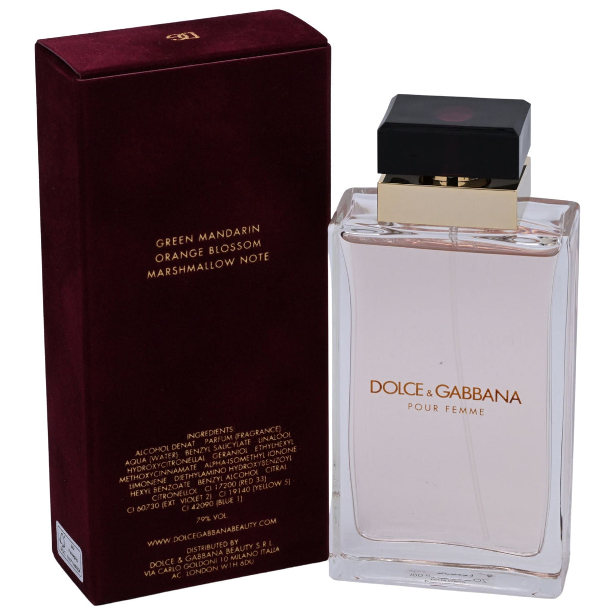 D & G Pour Femme Dolce & Gabbana 3.3 / 3.4 oz Perfume for Women NEW IN BOX
