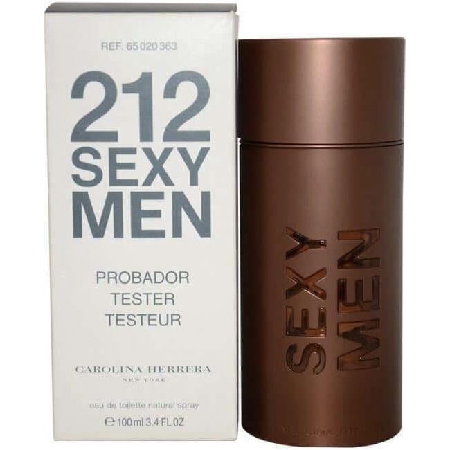 212 SEXY MEN for Men by Carolina Cologne EDT 3.3 / 3.4 oz Spray NEW tester box with cap