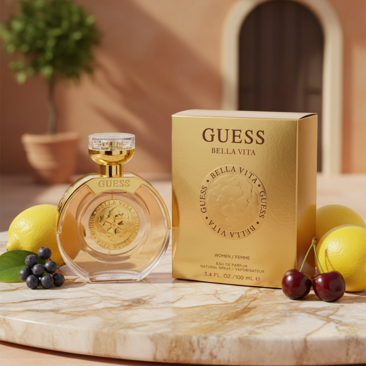 Guess Bella Vita Eau de Parfum Spray for Women 3.4 fl oz (New in Retail Box)