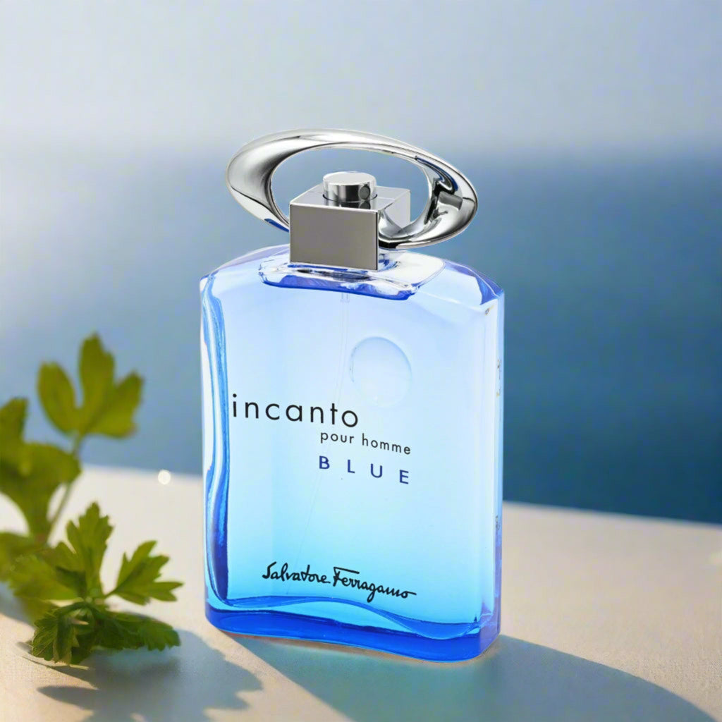 INCANTO BLUE pour homme by Salvatore Ferragamo 3.4 oz EDT For Men New in Box