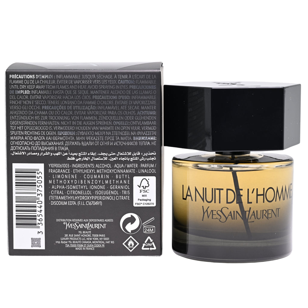 La Nuit De L'Homme by Yves Saint Laurent cologne EDT 2.0 oz New in Box