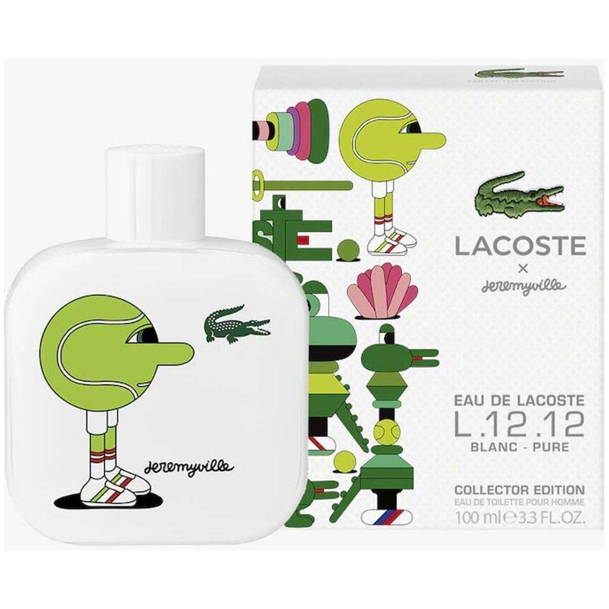 Lacoste L.12.12 Blanc x Jeremyville cologne for Men EDT 3.3 / 3.4 oz New in Box