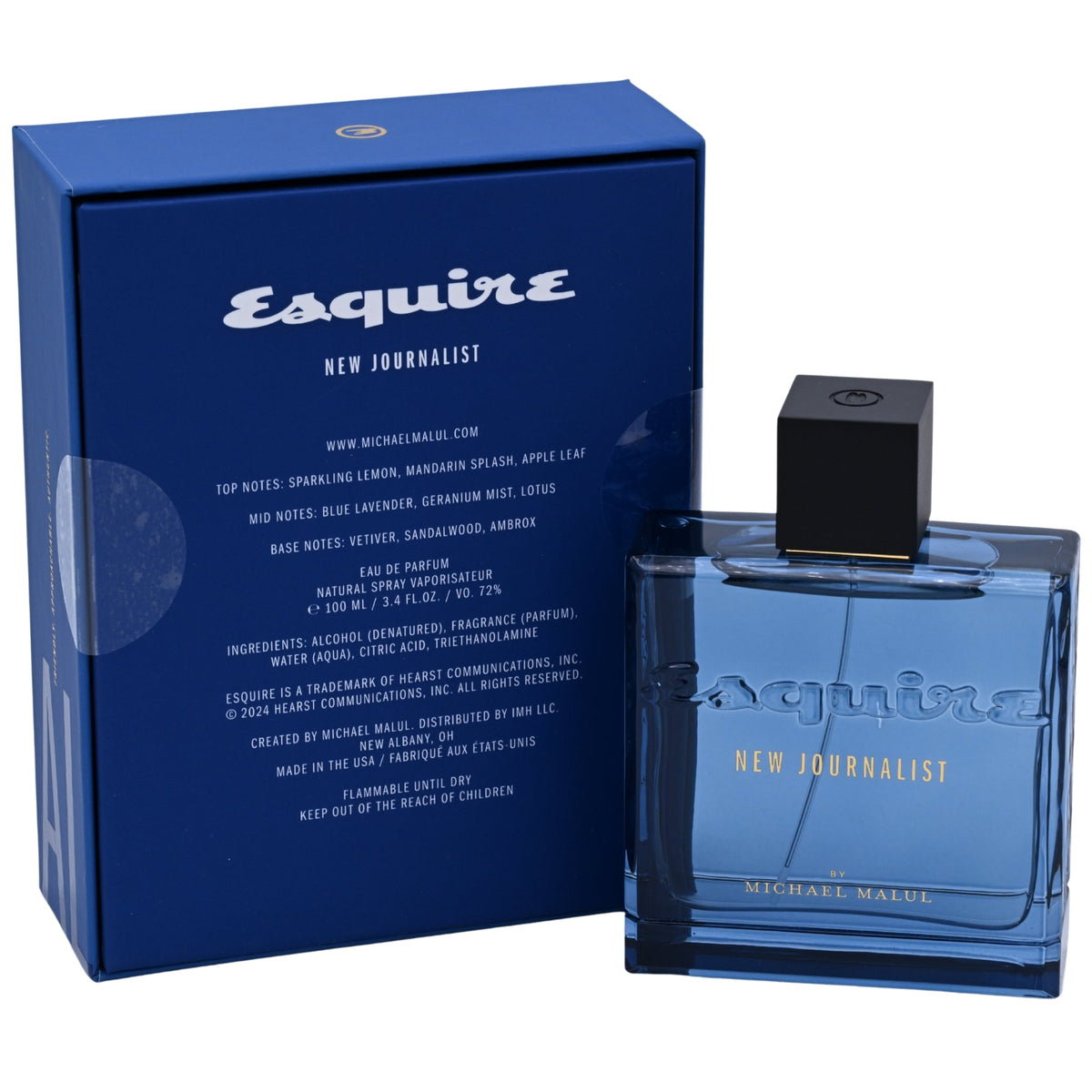 Michael Malul Esquire New Journalist Eau de Parfum (EDP) Spray for Men 3.4 oz