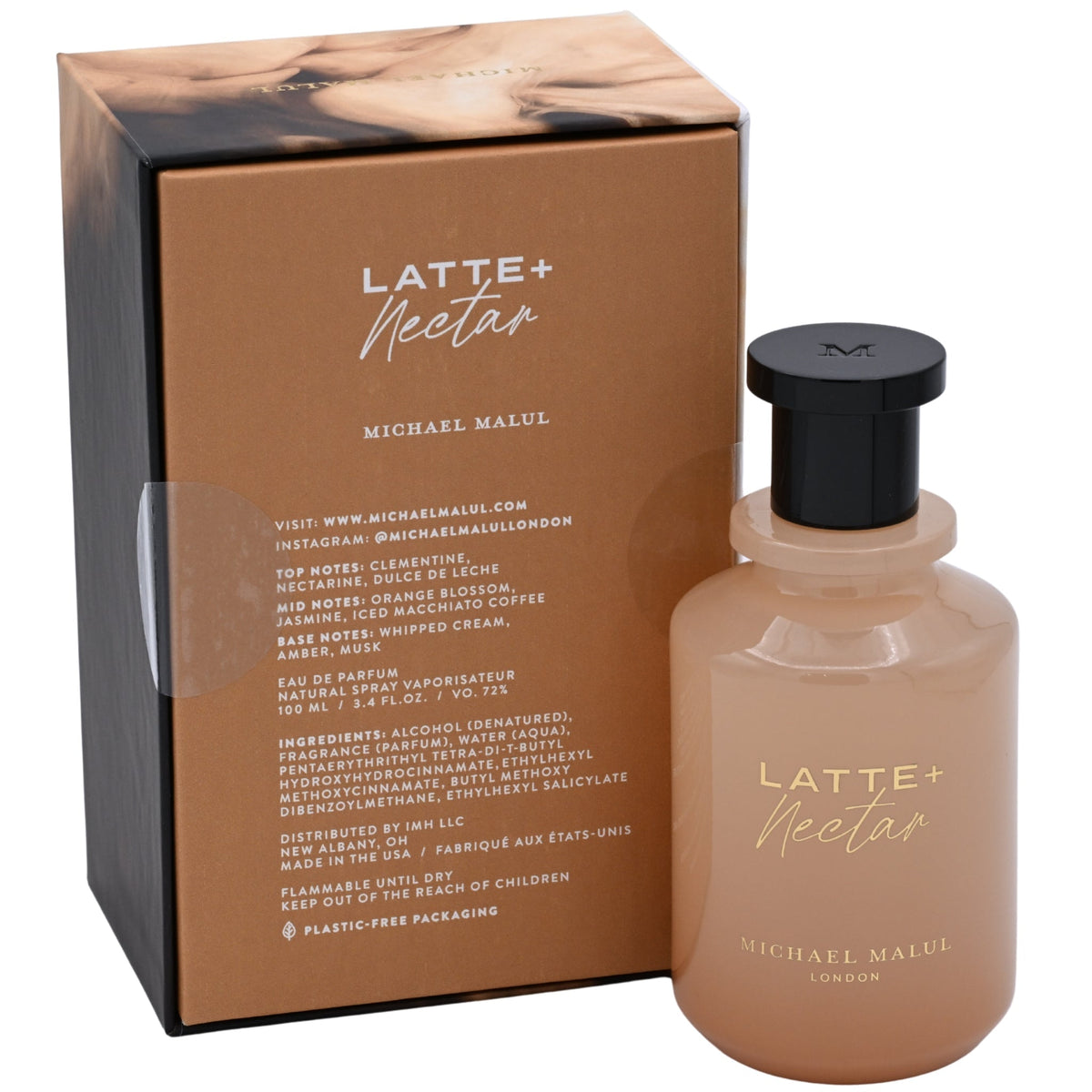 Michael Malul Latte + Nectar Eau de Parfum Spray for Women 3.4 oz (100 mL) New in Box