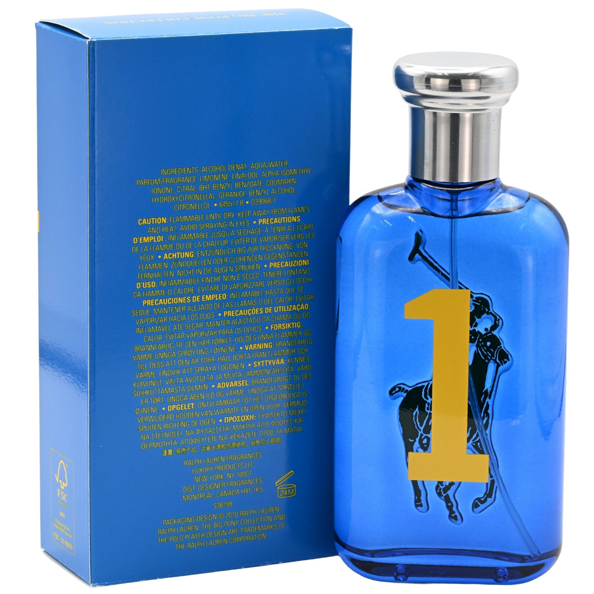 Polo Big Pony #1(Blue) by Ralph Lauren cologne for men EDT 3.3 / 3.4 oz New In Box