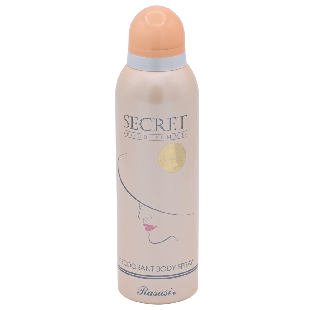 Rasasi Secret Pour Femme Deodorant Body Spray for Women 6.67 oz