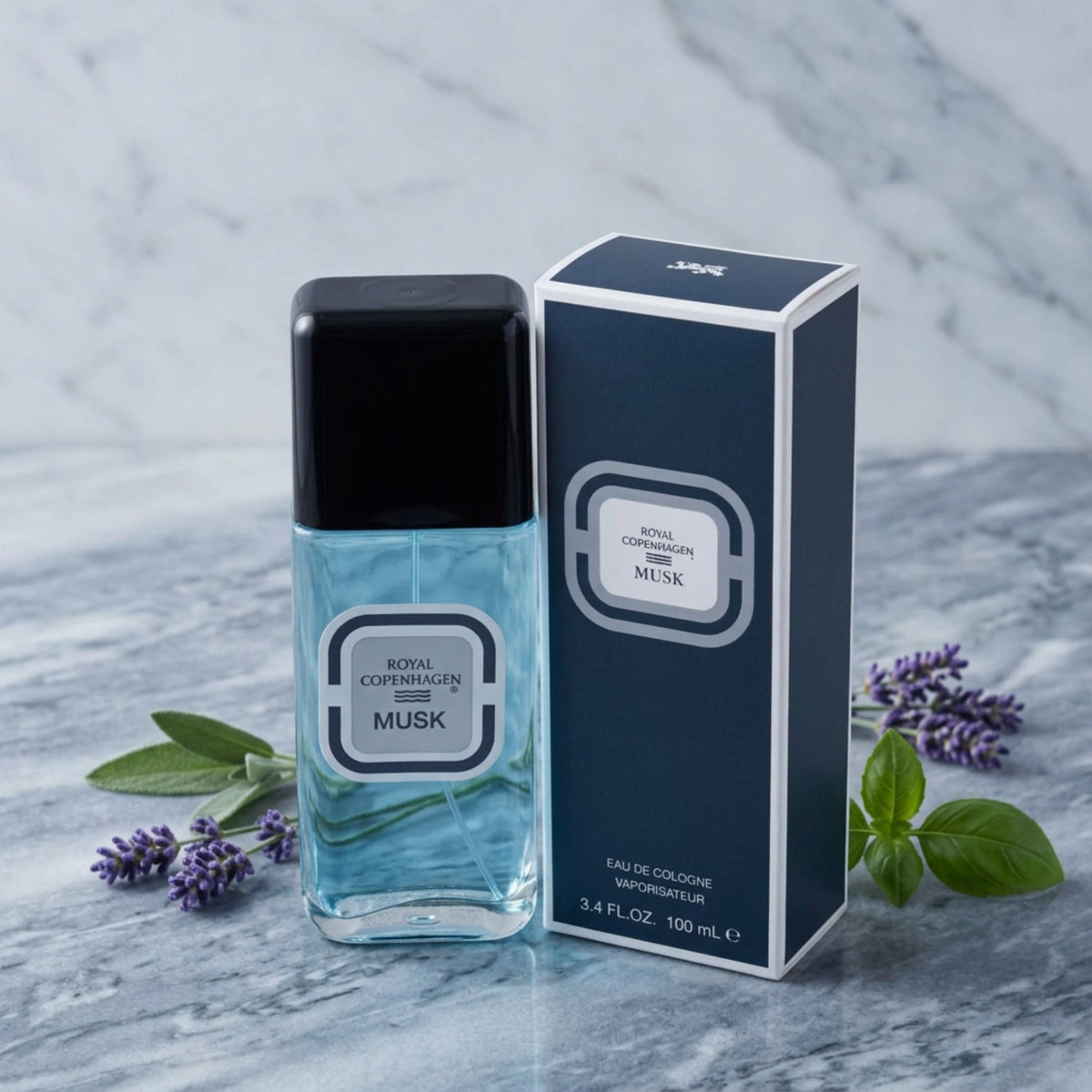 Royal Copenhagen Musk Men 3.3 / 3.4 oz Cologne edc Spray New in Box