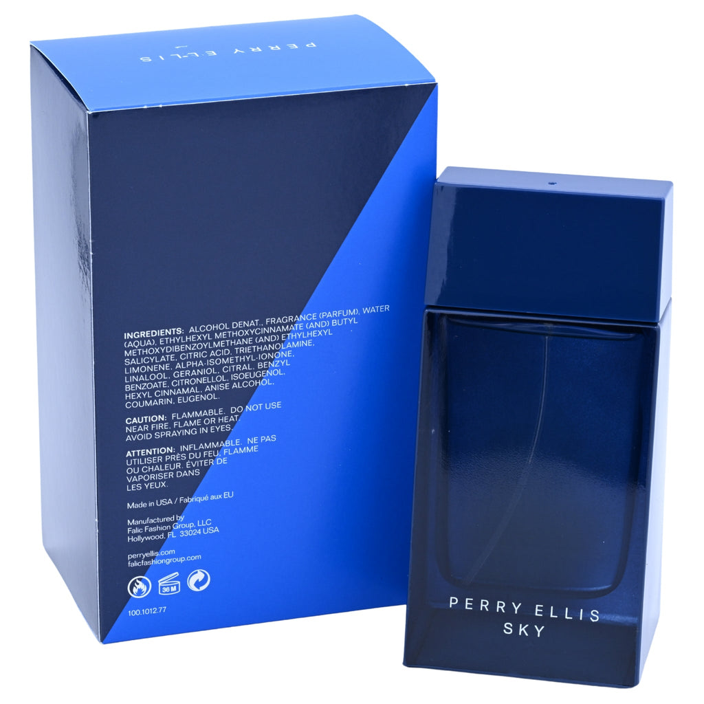 Sky by Perry Ellis Cologne for Men EDT 3.3 / 3.4 oz New in Box